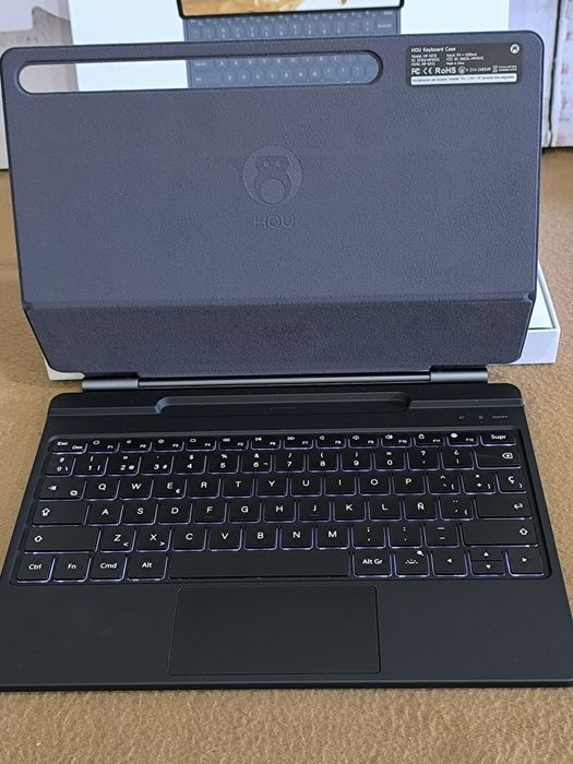 Capa teclado "mágico' compatível c/ tablet Samsung Galaxy Tab