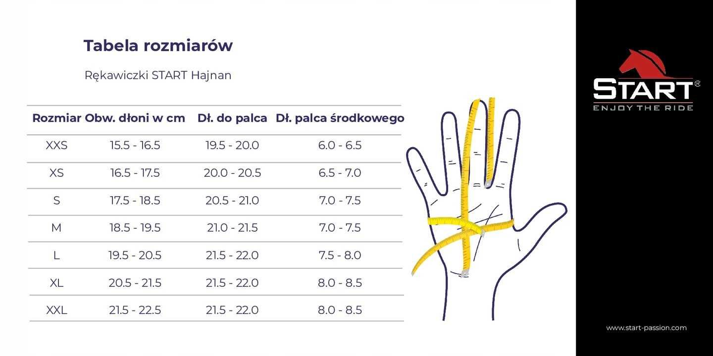 RĘKAWICZKI START Hajnan całoroczne jeździeckie