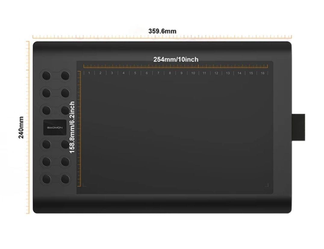 Графический планшет GAOMON M106K PRO 10"
