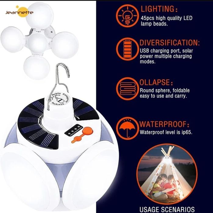 Лампа диодная. Аккумуляторная.