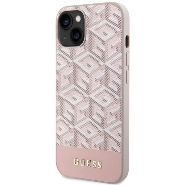 Etui Guess do iPhone 14 6,1" Różowa Harcase Gcube Pu Stripes