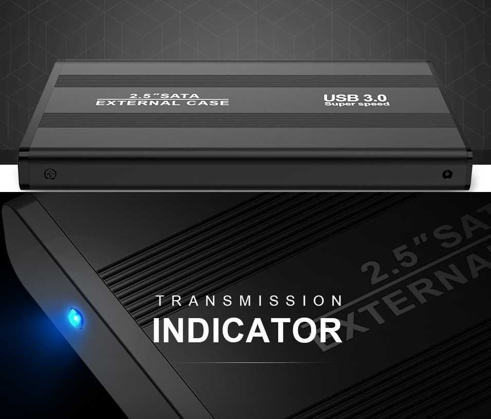 Зовнішній карман перехідник USB 3.0 для SSD/HDD диска SATA III 2.5”