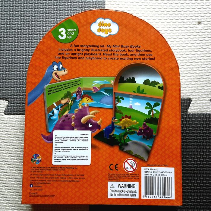 Prehistoric Pals My Mini Busy Books książka z figurkami po angielsku