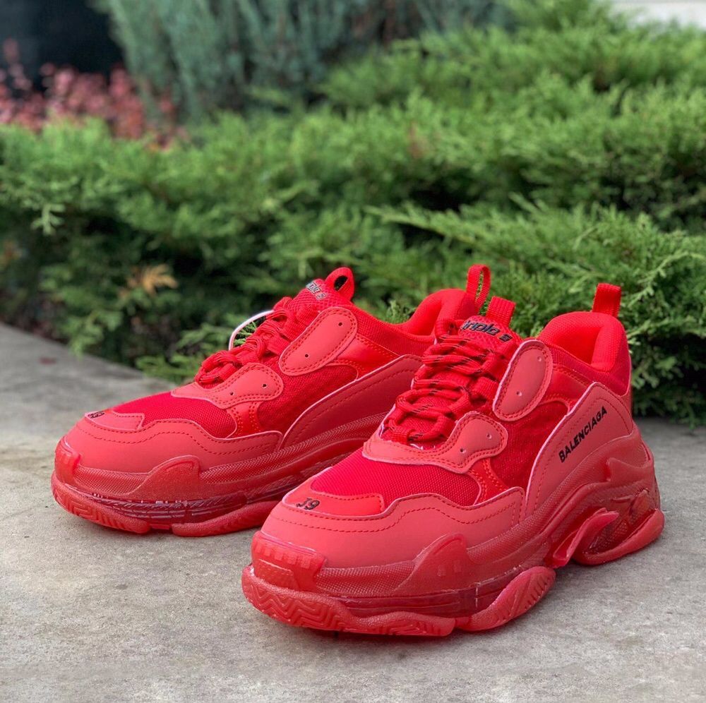 Balenciaga Triple S Red 36-45 buty trampki tenisówki sneakersy