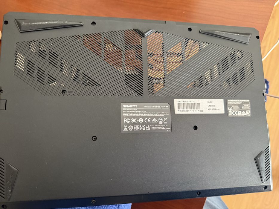 Portatil Gamming Gygabyte