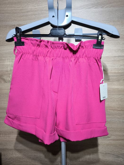 Szorty fuksja wysoki stan włoskie roz S-L