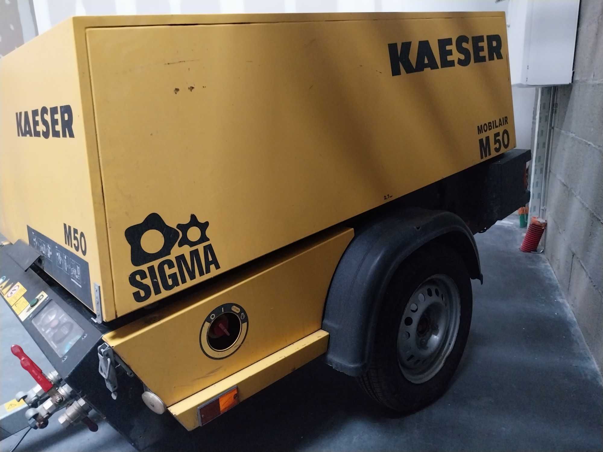 Compressor Térmico KAESER MOBILAIR M50 de 7 bar  com 311 horas