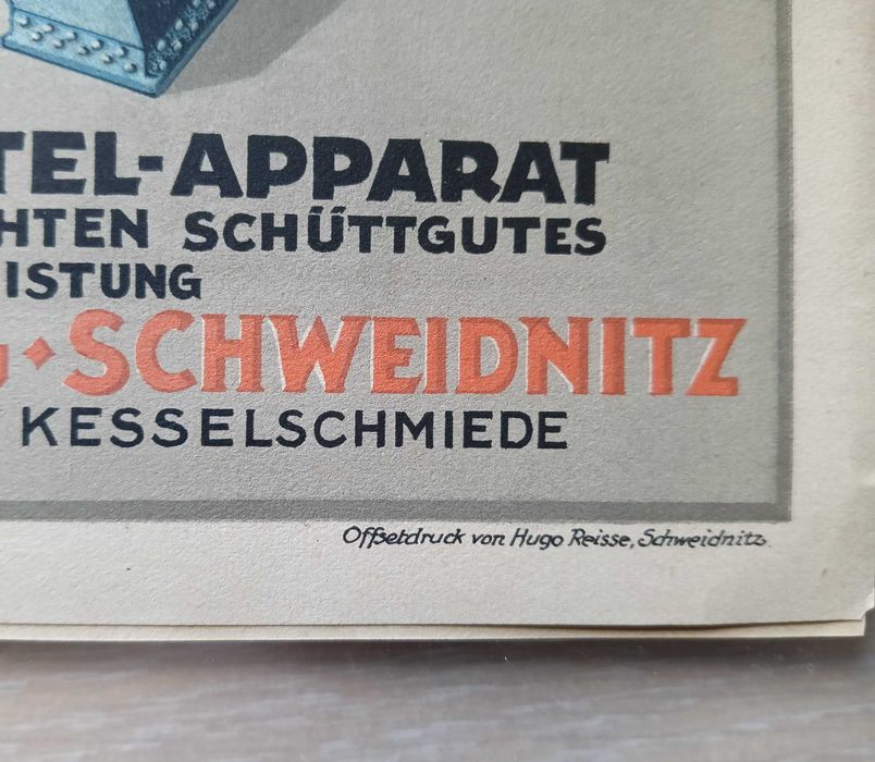 Stara przedwojenna  reklama Schweidnitz Świdnica