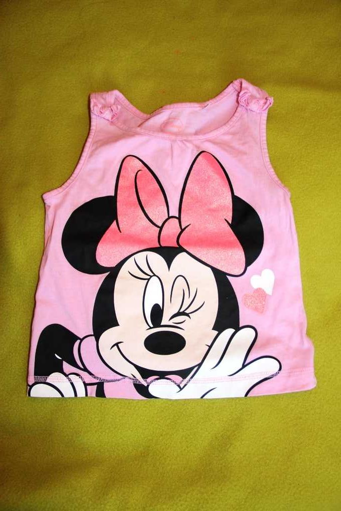 Zestaw Minnie różówy fartuszek i koszuka