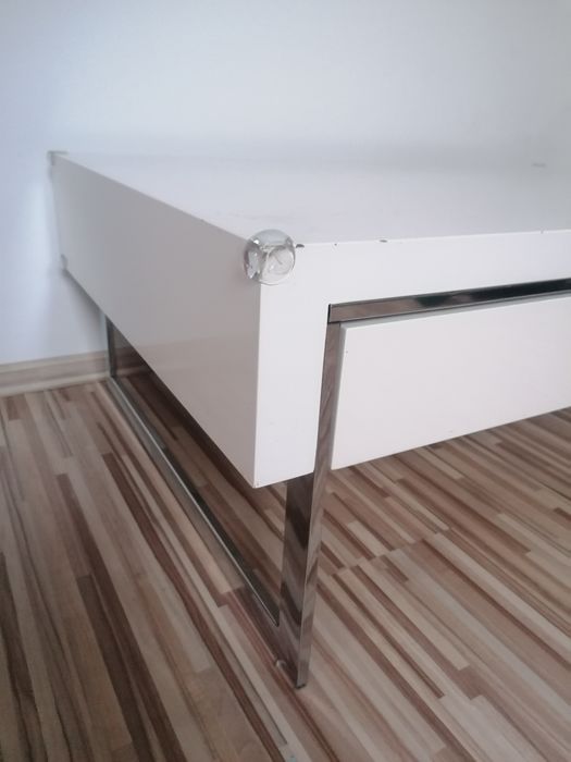 Ława stolik kawowy biały połysk