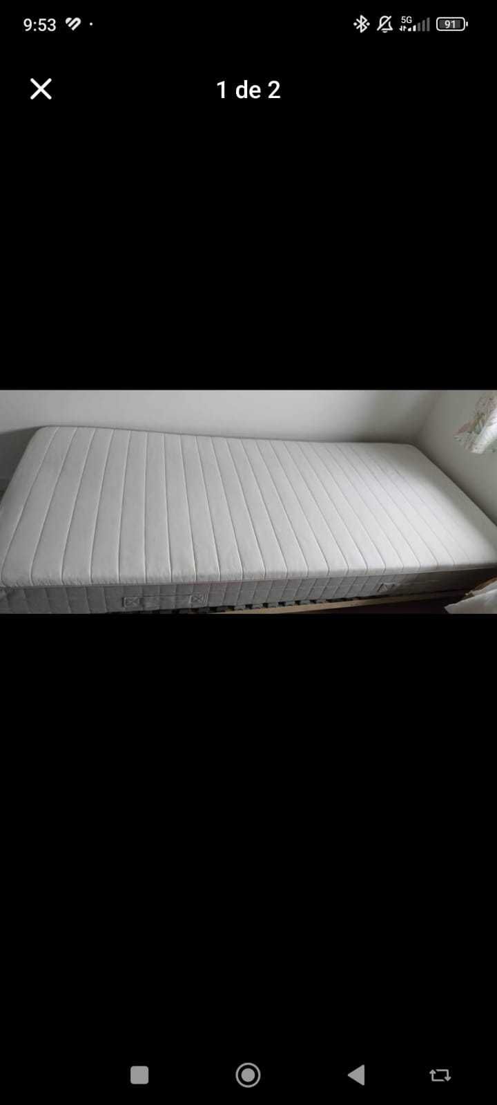 colchão IKEA solteiro 90*200