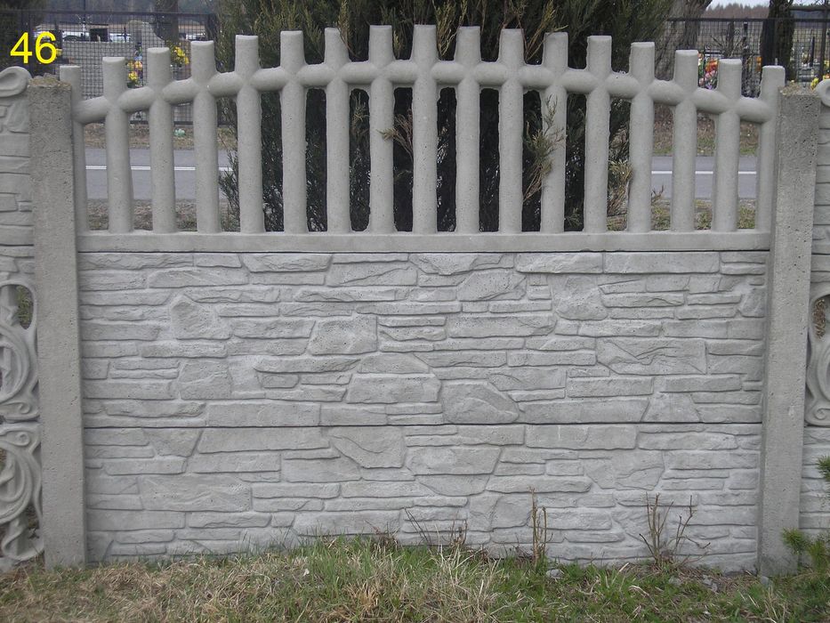 Ogrodzenia betonowe, płyty ogrodzeniowe, słupki