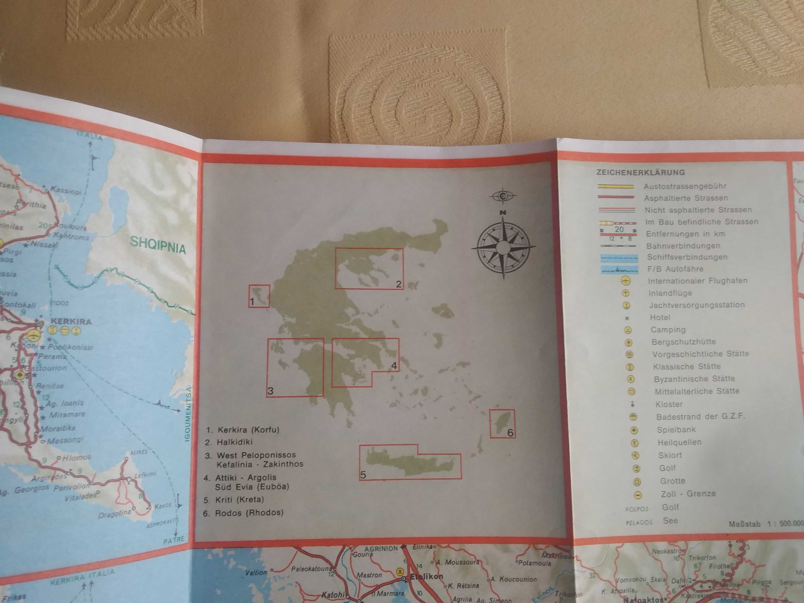 Mapa Grecji dla kolekcjonerów