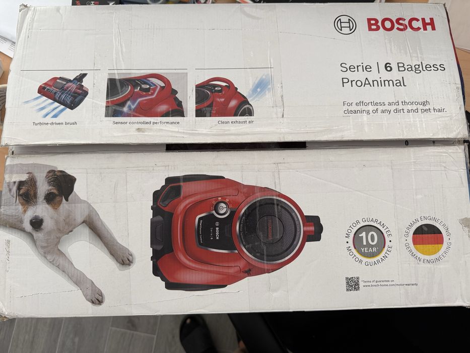 Aspirador sem Saco BOSCH BGS41PET1 Série 6 ProAnima