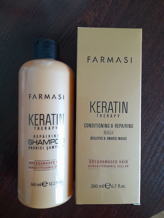 Шампунь та маска з кератином