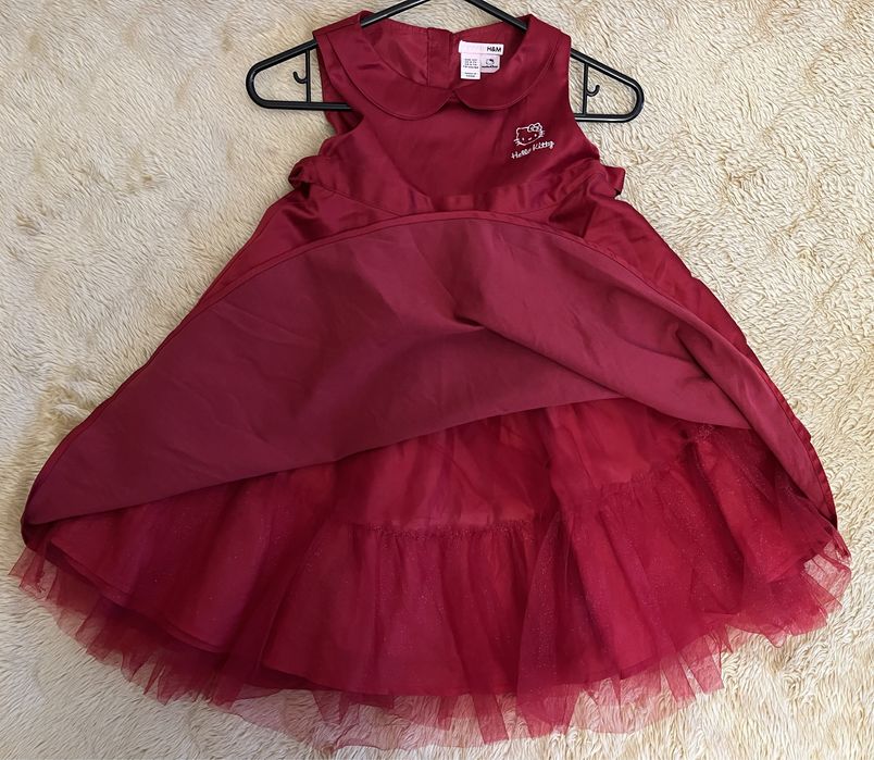 Sukienka elegancka wizytowa Hello Kitty H&M 122 cm.