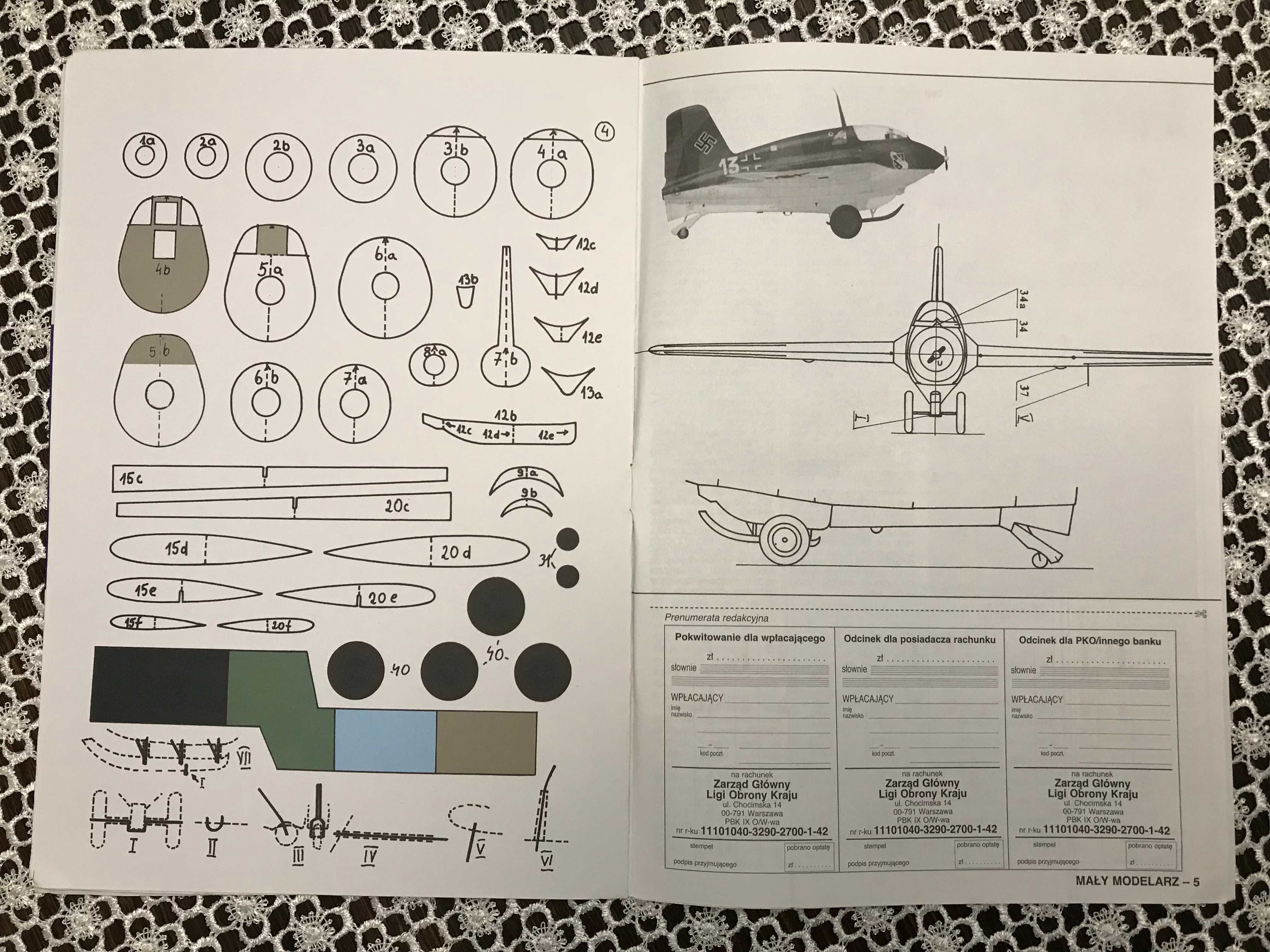 Mały Modelarz rok.1998, 03, Samolot myśliwski Messerchmitt