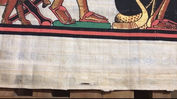 Papirus ozdoba złocenia dekoracja Egipt oryginalny nowa cena