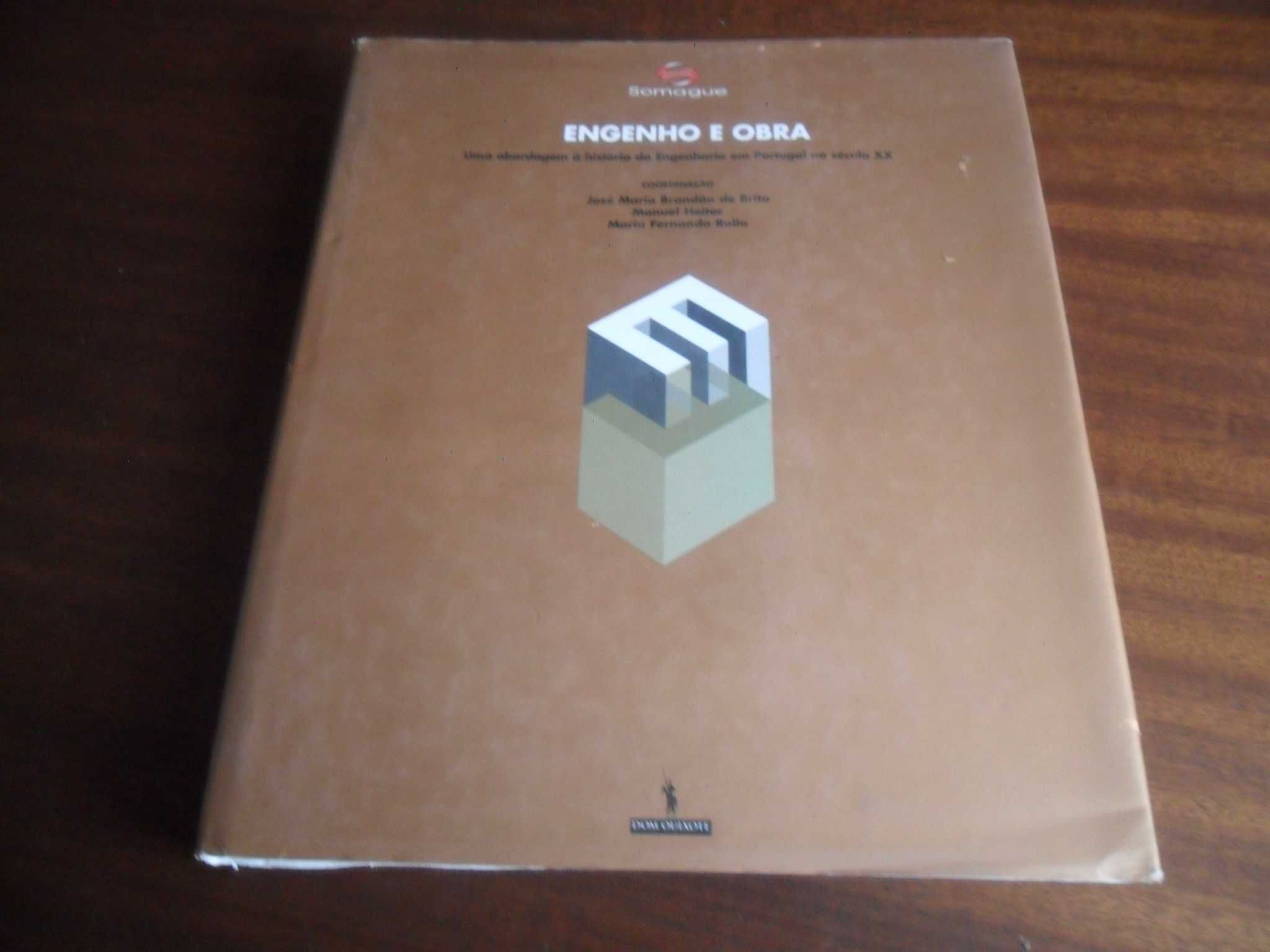 "Engenho e Obra" de José Maria Brandão de Brito e Outros - 1ª Ed. 2002