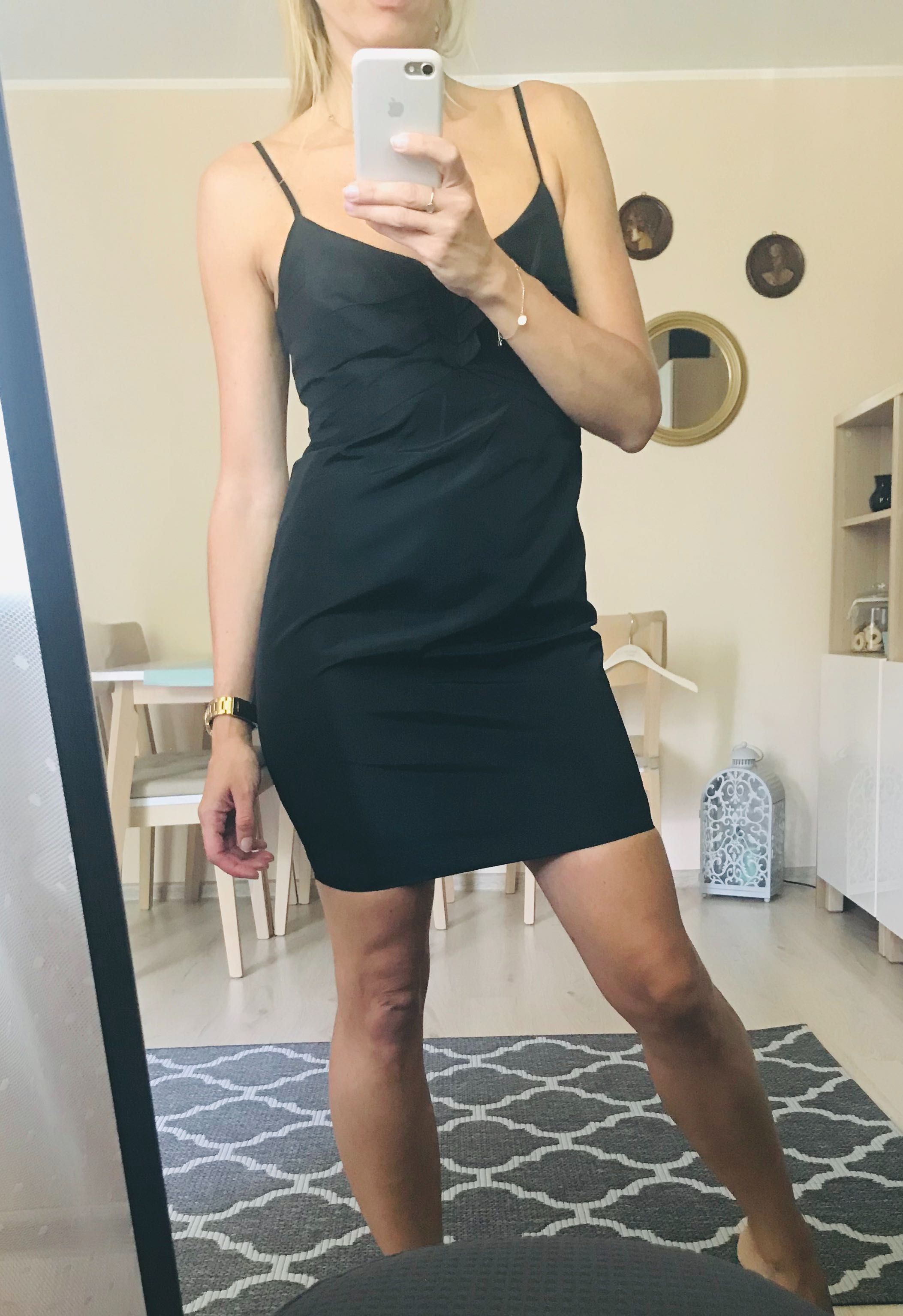 Zara sukienka wizytowa  z tafty r.S