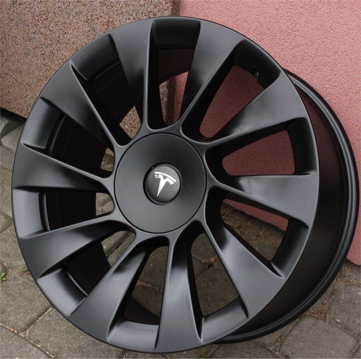 NOWE CZARNE MATOWE alufelgi TESLA 19 5x114,3 et45 9,5J 3 Y 2023. 2024
