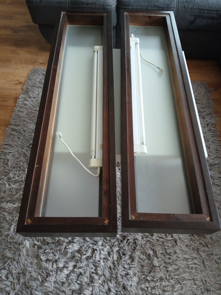 2x Dębowe półki wiszące premium
