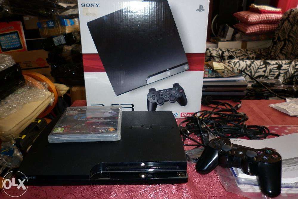 Playstation 3 SLIM PS3 120GB, PAD Sony, Gra GT5, Jak Nowa