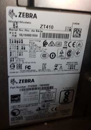 Półprzemysłowa Drukarka etykiet Zebra Zt410 ZT41043-T0E0000Z