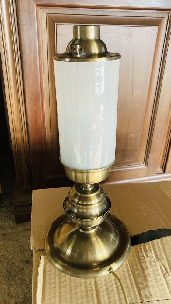 Conjunto candeeiro de teto e de mesa