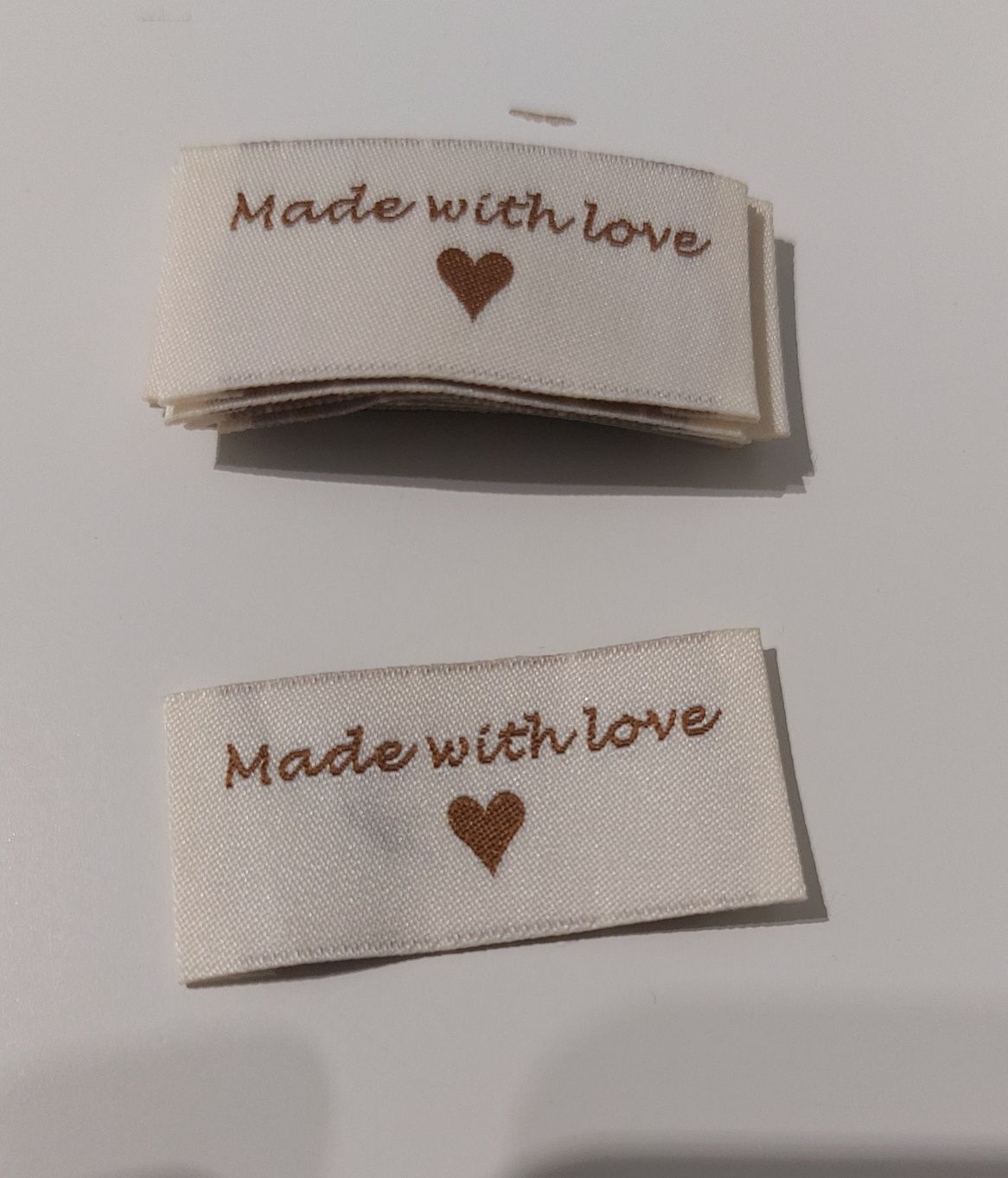 Metki 10 sztuk Made with love
