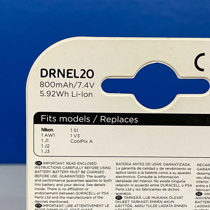 Duracell Battery – Nikon EN-EL20 (Nikon 1 J1, J2, J3, S1, P1000)64409551579522121