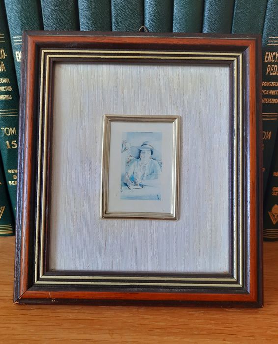 Ładny obrazek w drewnianej ramce