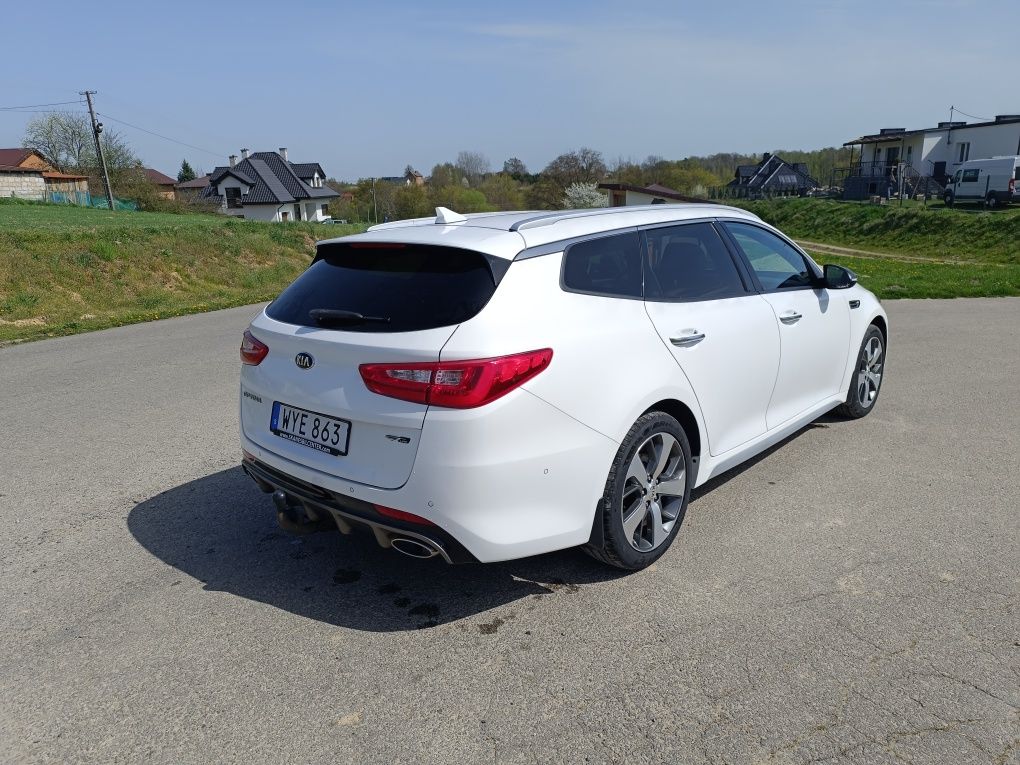 Kia Optima GT line automat kamera asystent LED czujniki łopatki bogata