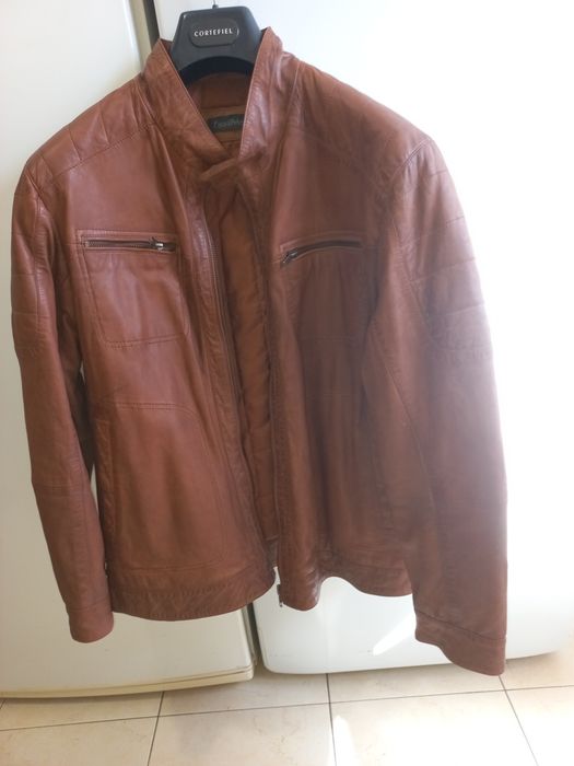 Casaco de homem de pele da Casa das Peles, tamanho XL