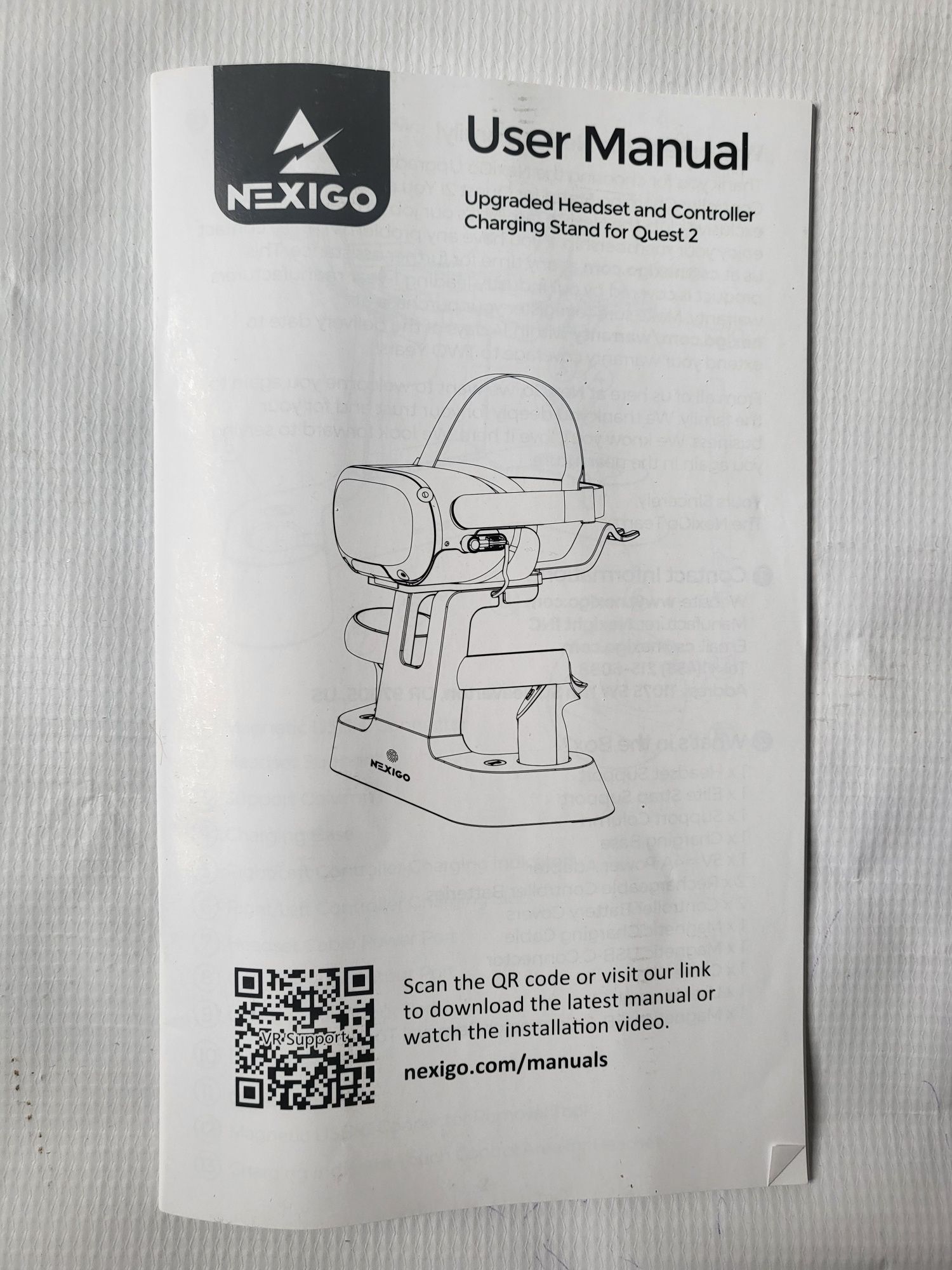 Stacja ładująca nexigo oculus Quest 2