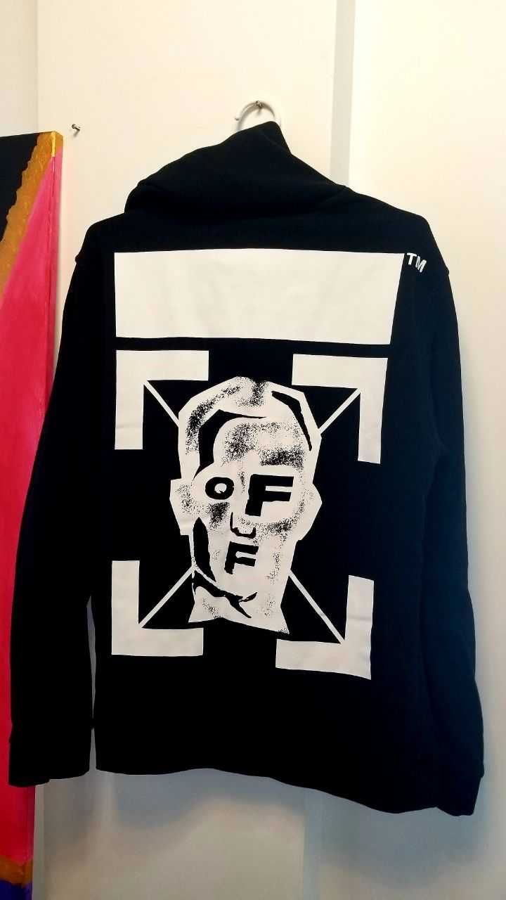 Off White slim fit Pivot fish hoodie