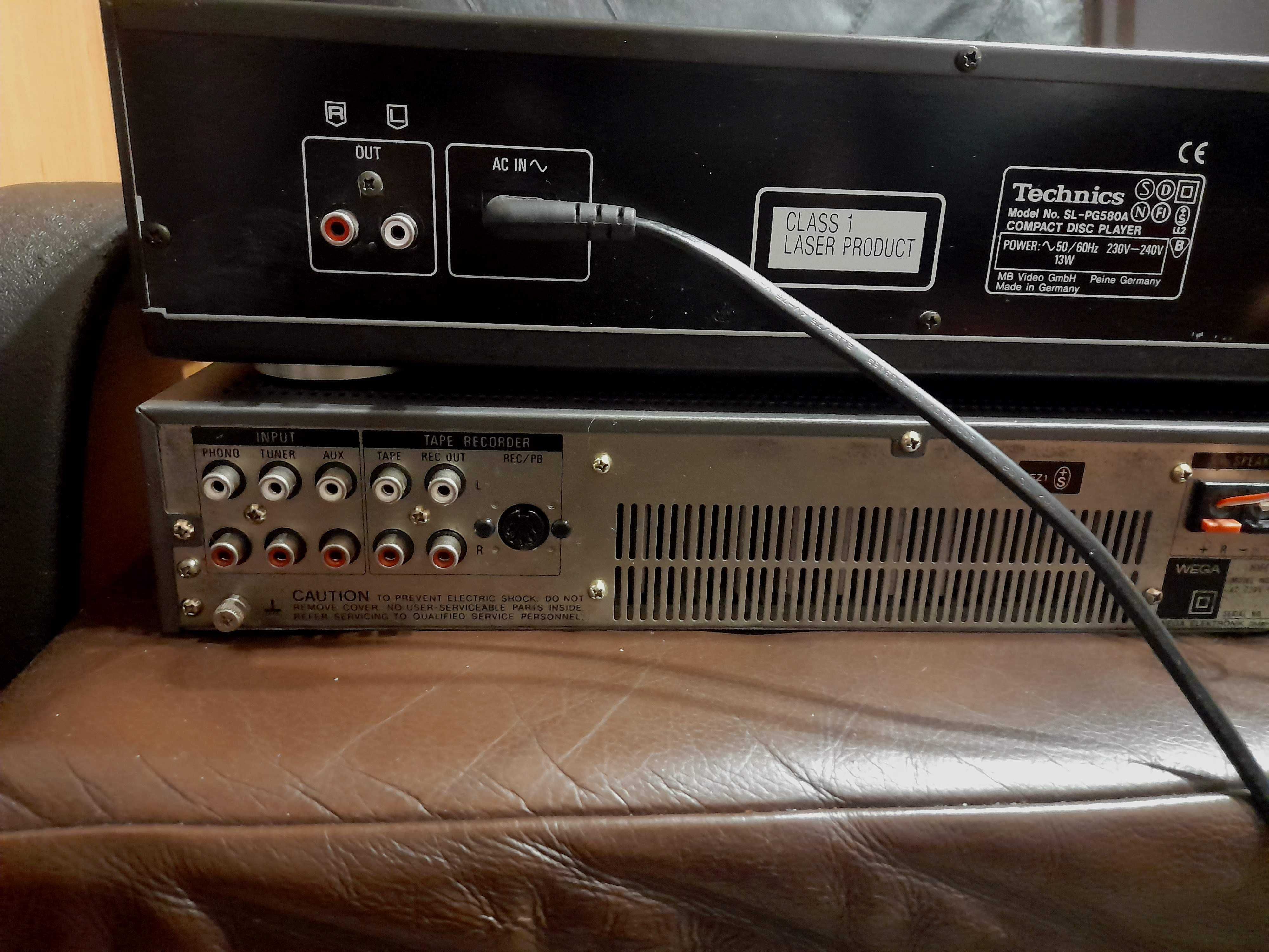 wzmacniacz HI-FI sony wega(1981)+CD-technics sl-pg580a+kolumny