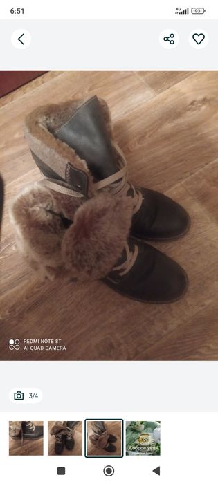 Ботинки женские теплые Германия размер 36 новые