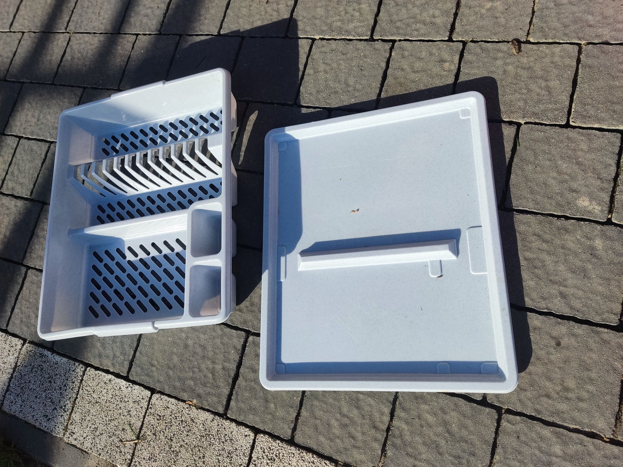 Suszarka na naczynia plastikowa jednopoziomowa ociekacz 1 poziom