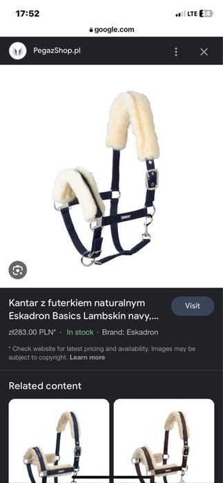 Kantar eskadron granatowy PONY