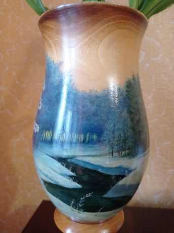 Деревянная ваза" Январь "