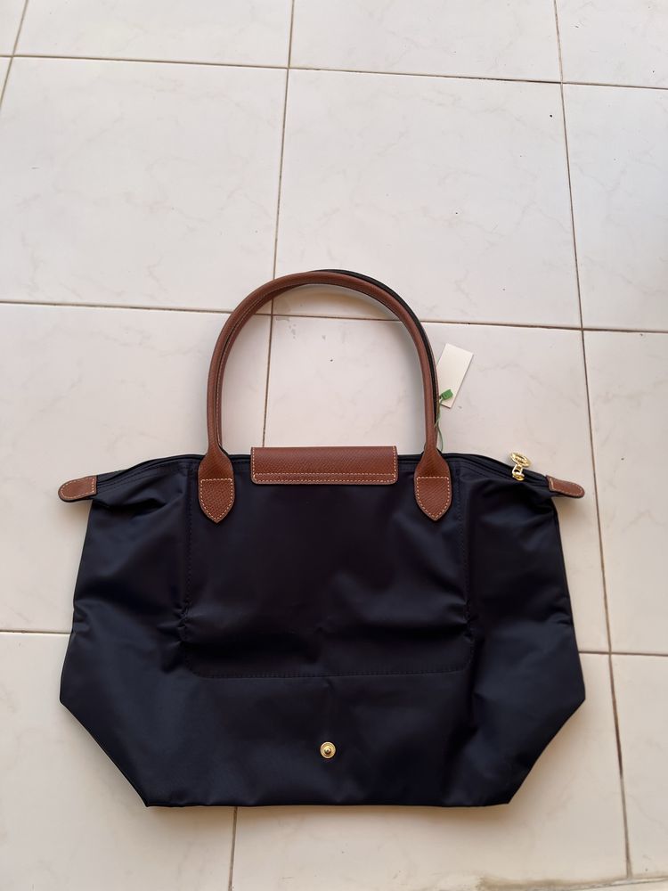 Mala Longchamp azul tamanho L