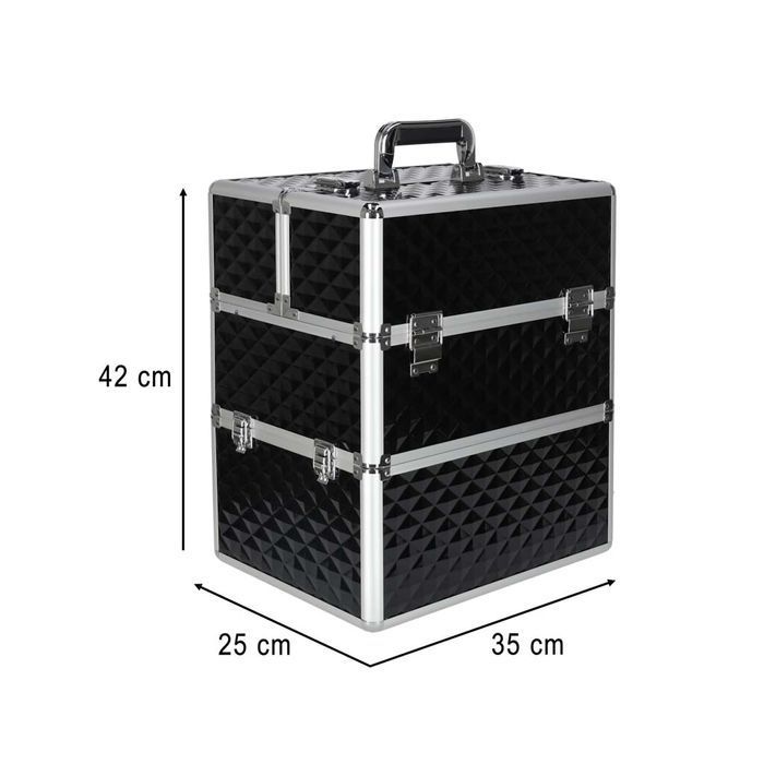 Kuferek Kosmetyczny XXL Duży Organizer Walizka na Kosmetyki Lakiery