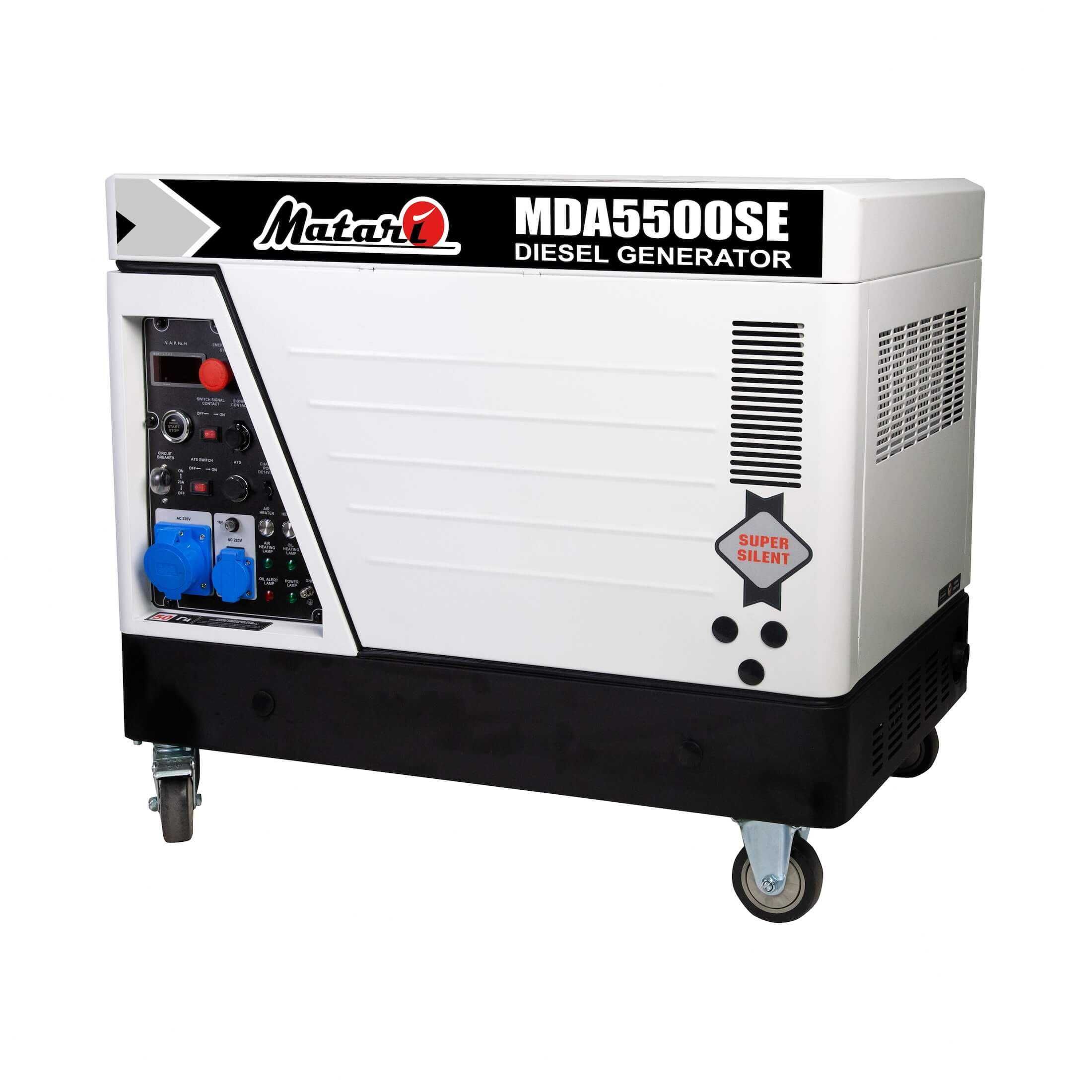 Дизельний генератор Matari MDA5500SE-ATS. 5,5 кВт. Новий.