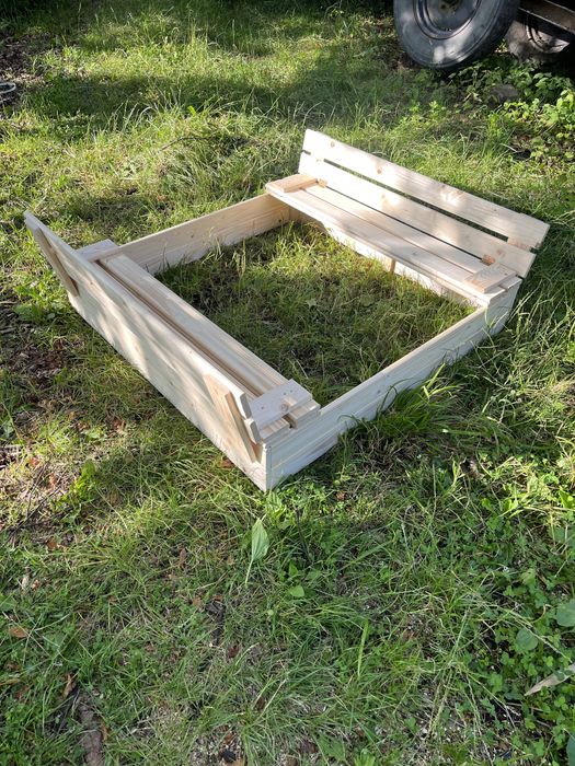 Piaskownica drewniana 120x120