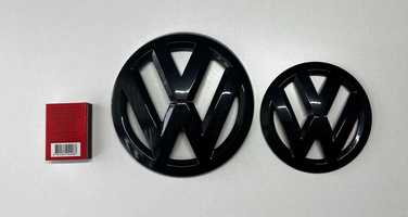 Эмблема Volkswagen черный глянец