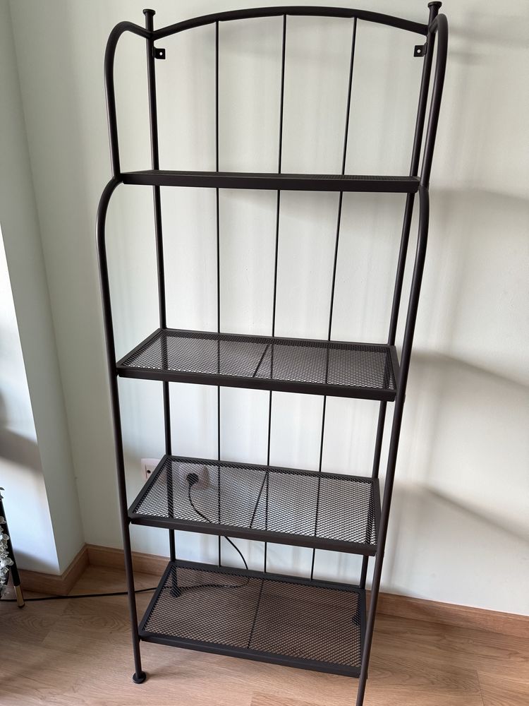 Estante LÄCKÖ preta IKEA como nova
