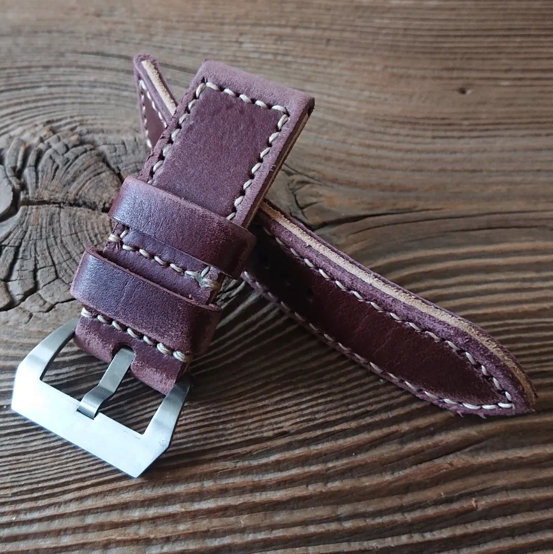 Pasek do zegarka Panerai 26 mm handmade skóra ręcznie robiony