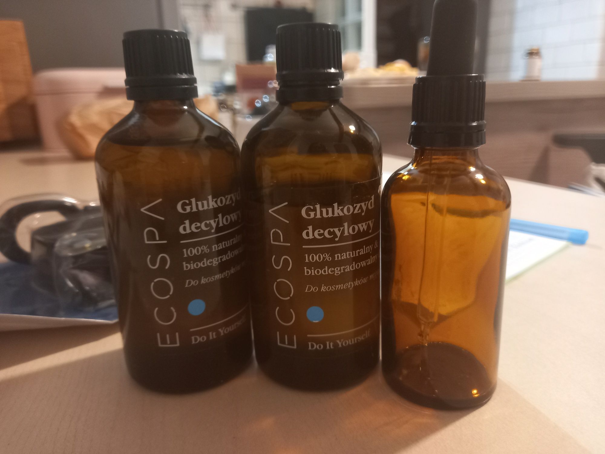 Glukozyd decylowy x2 butelka z pipetą i ekstrakt z kawy ecospa
