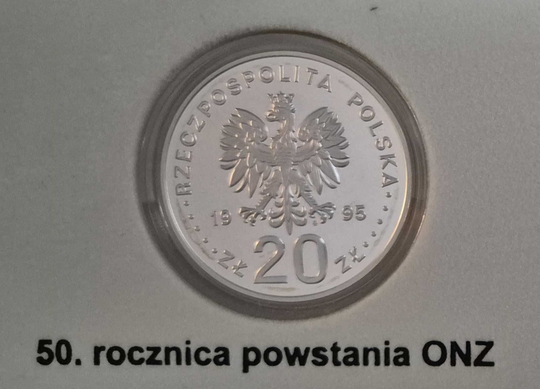 10zł 20zł Monety Srebrne NBP 1995 Rok